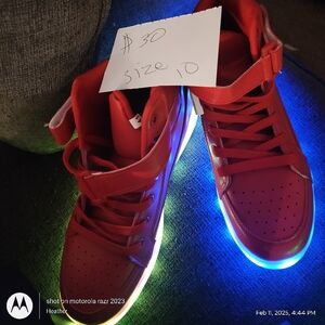 Light up tennis shoes